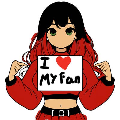 girl holding a blank sign in a long sleeve crop top