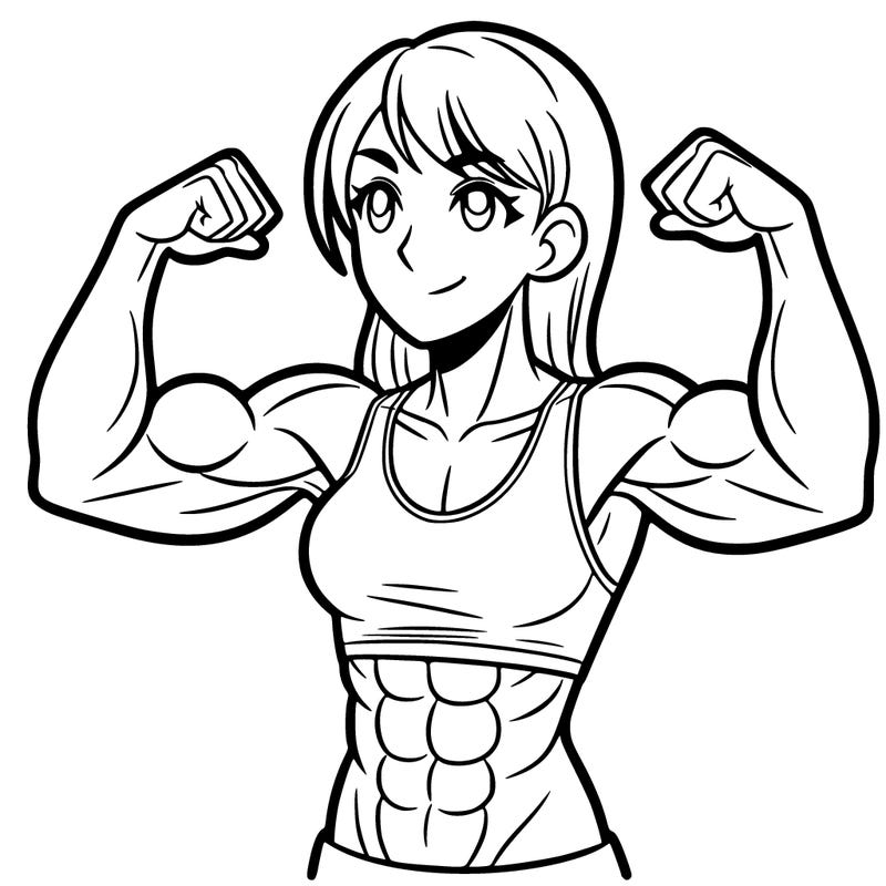 woman with muscles