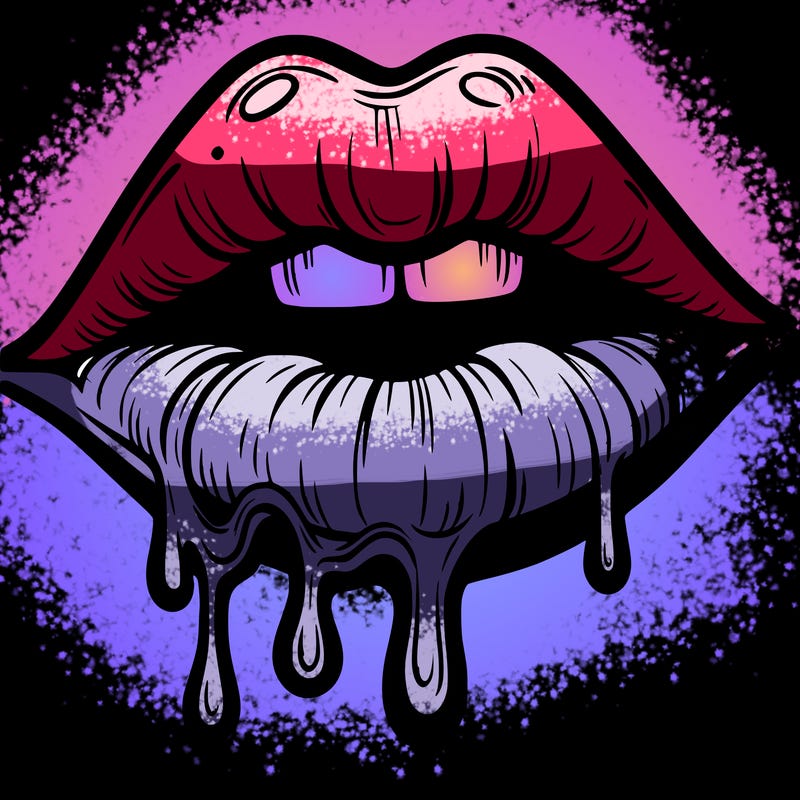 lips that look realistic and drip