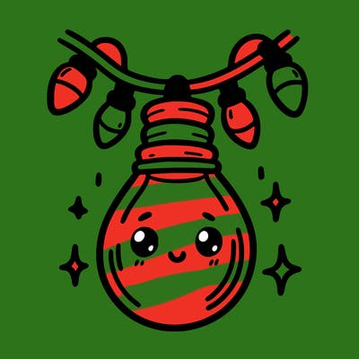 small bulb of a garland