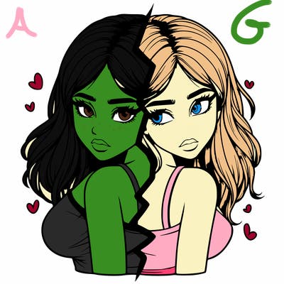 realistic girl split