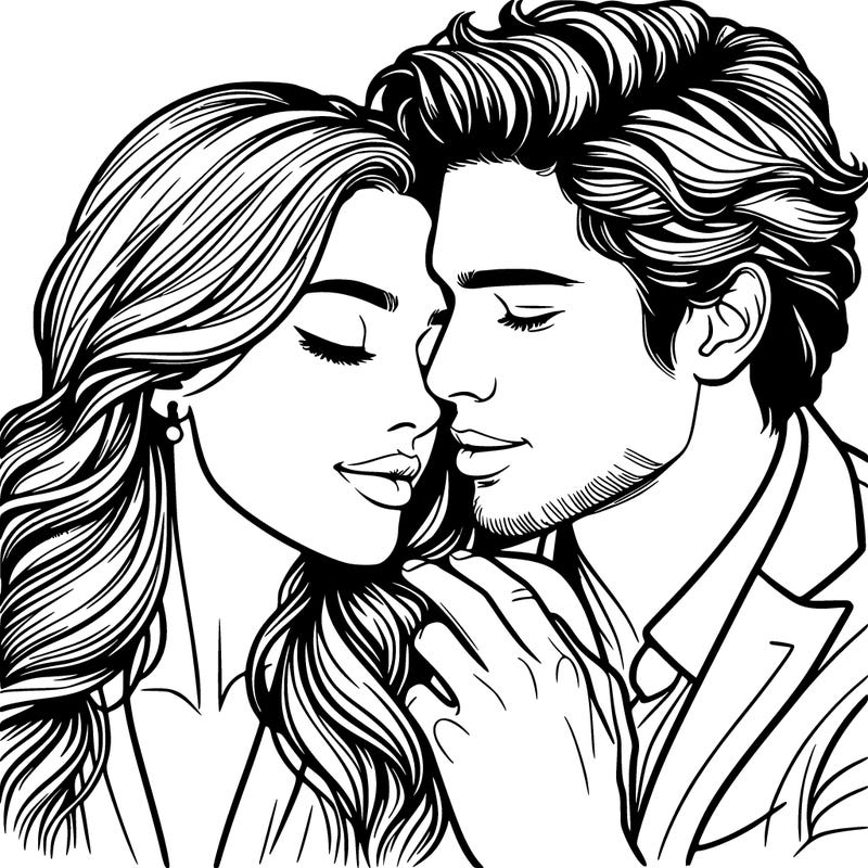 realistic romantic couple