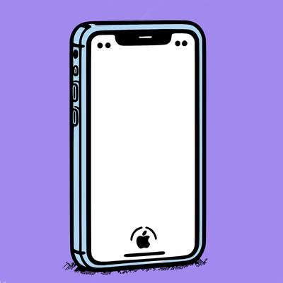 simple blank iphone