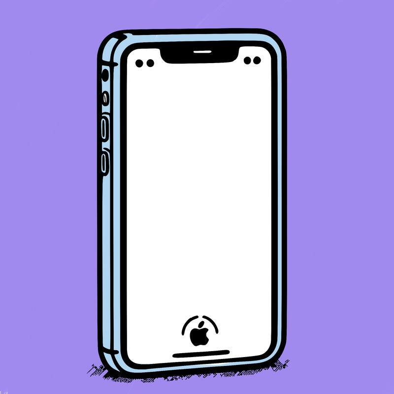 simple blank iphone