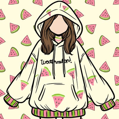 girl in oversized hoodie