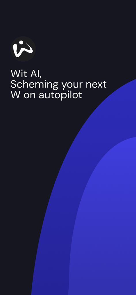 AI Companion app - WitAI Agent - Wit AI Agent app screen featuring the tagline Scheming your next W on autopilot