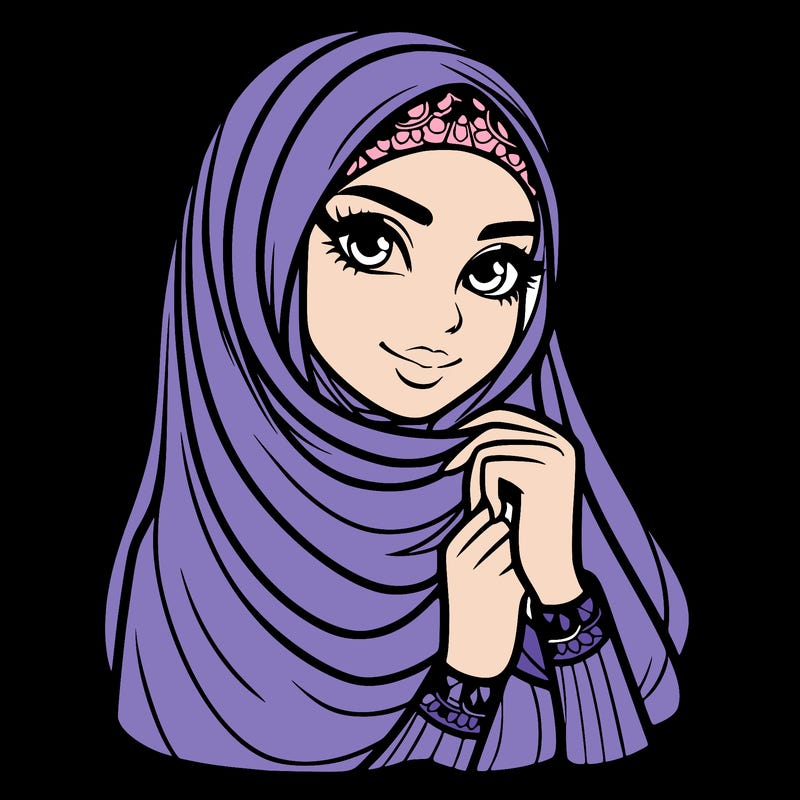 veiled woman
