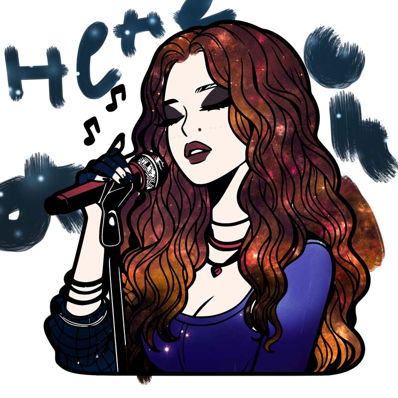 realistic female singer