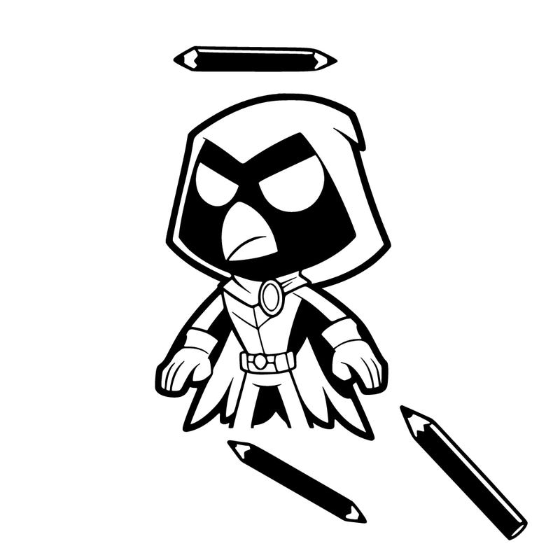 raven from titans go