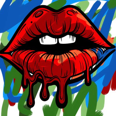 lips that look realistic and drip