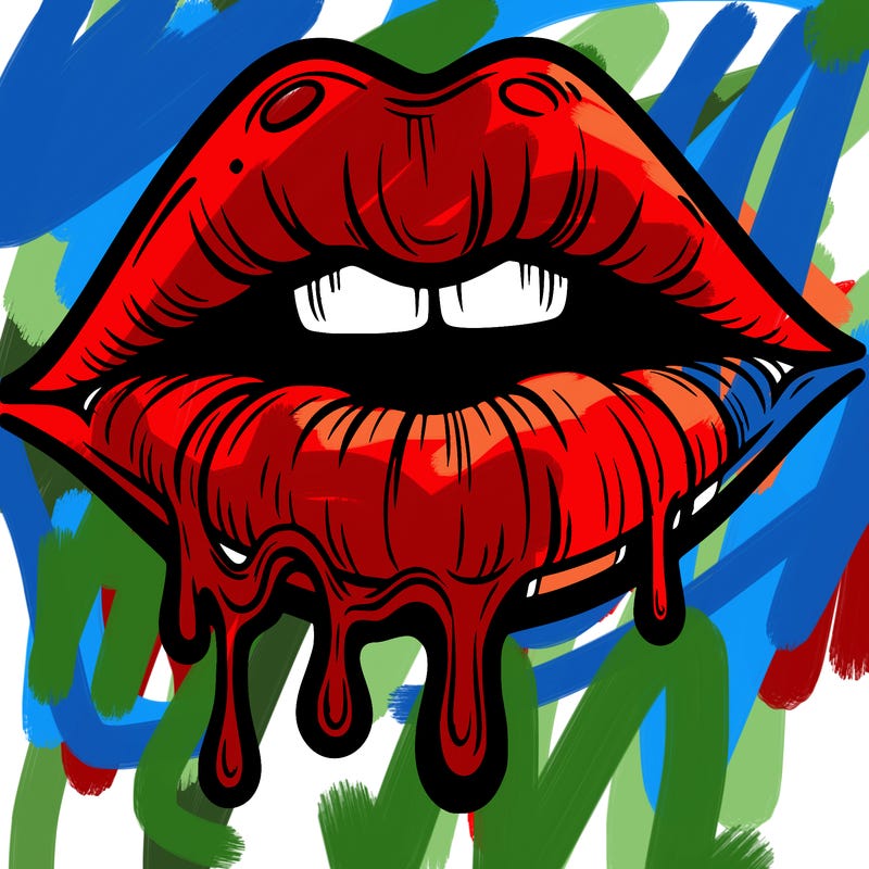lips that look realistic and drip
