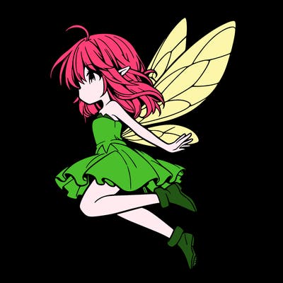 manga fairy flying