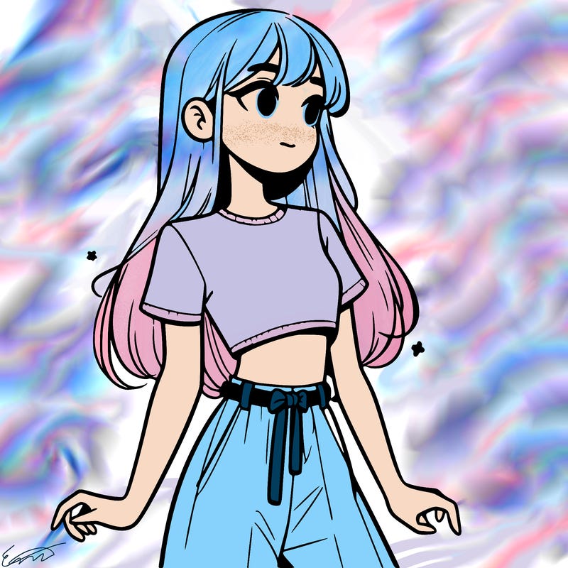 girl in a cute crop top