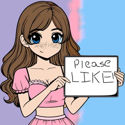 realistic pretty girl holding blank sign