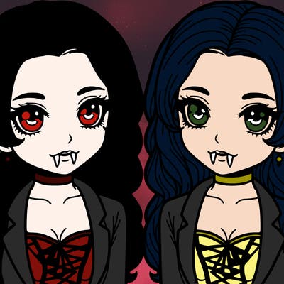 twin vampire women