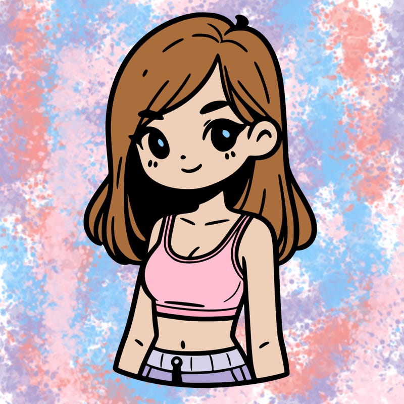 girl with crop top