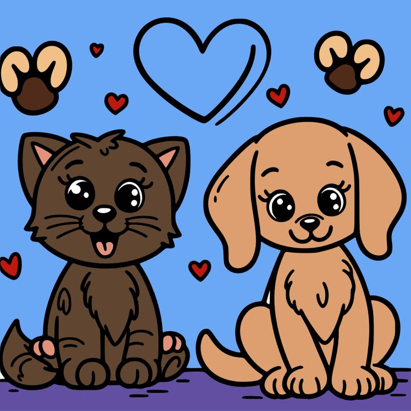 love cat and dog