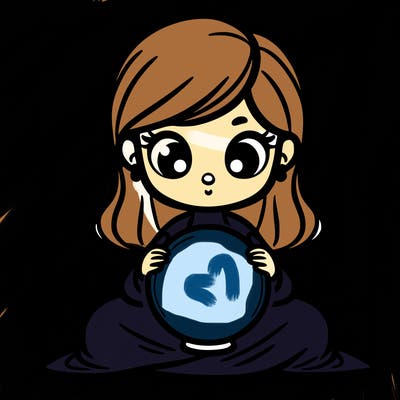 girl with a glowing orb