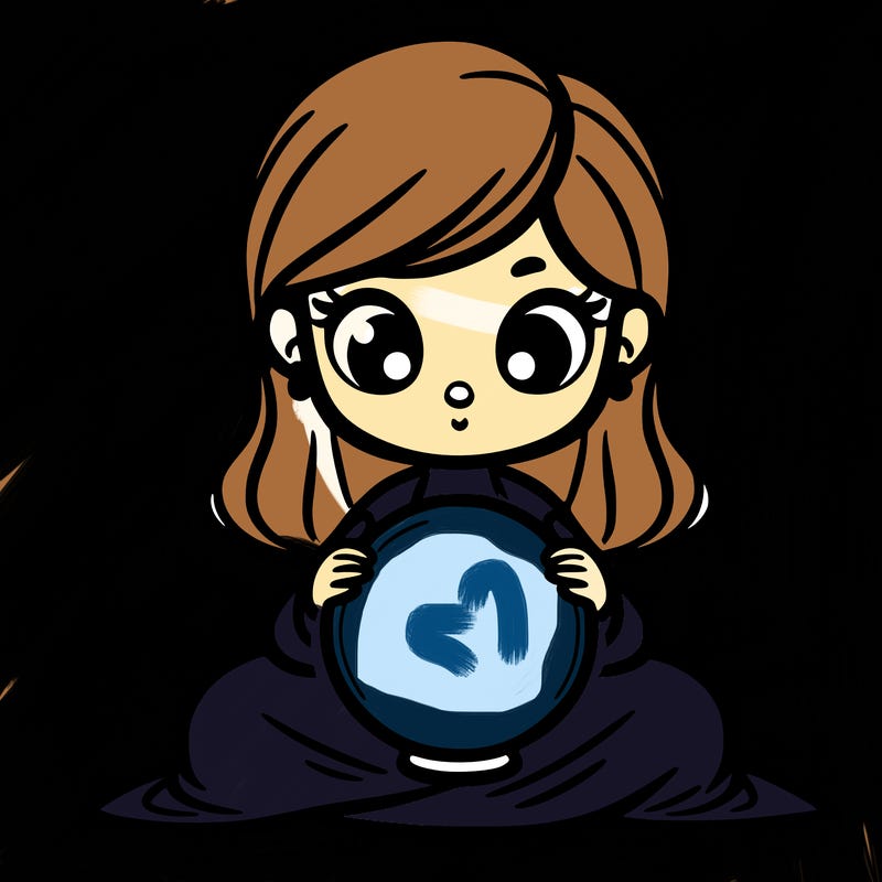 girl with a glowing orb