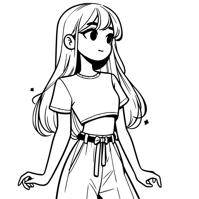 girl in a cute crop top