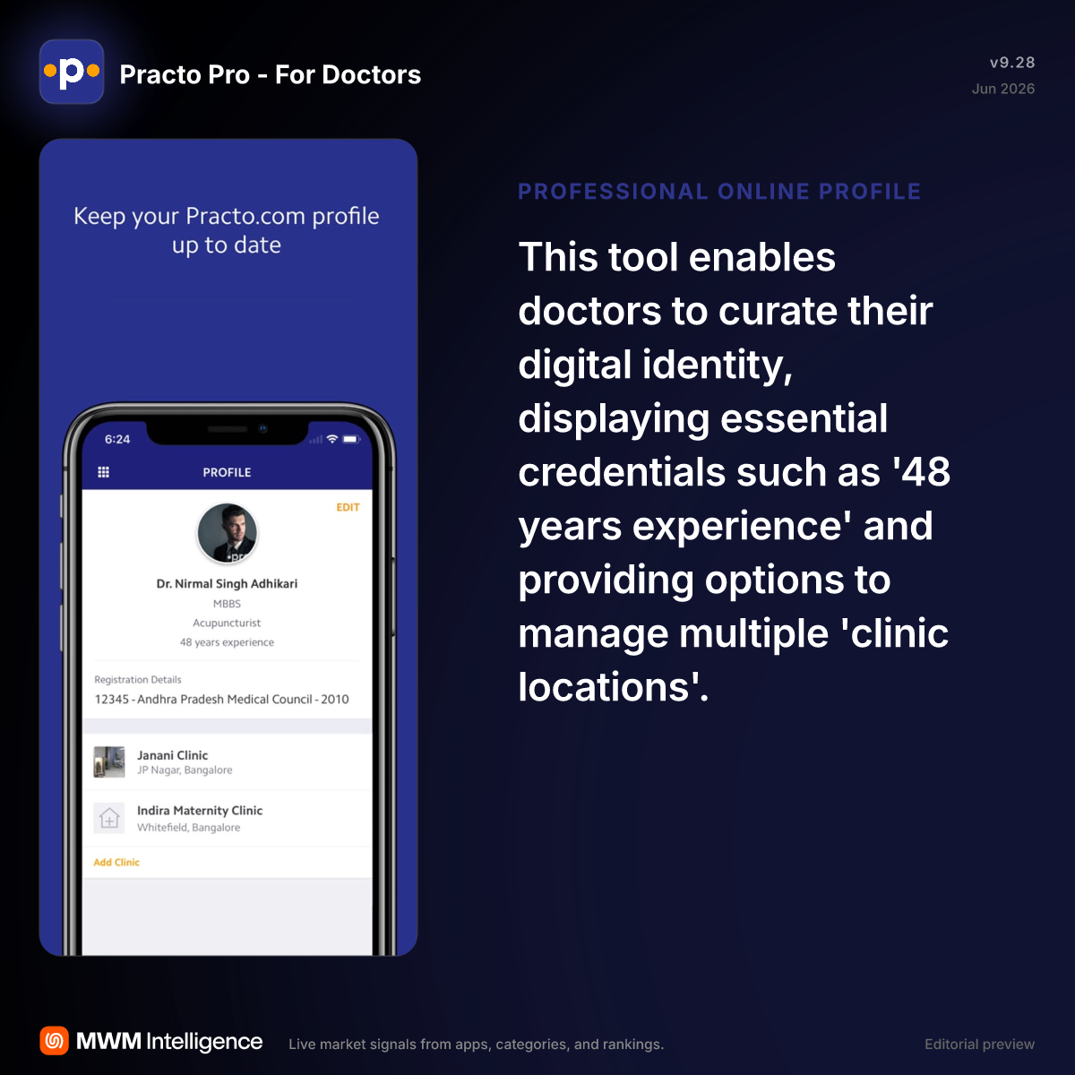 Practo Pro - For Doctors - Medical App | MWM