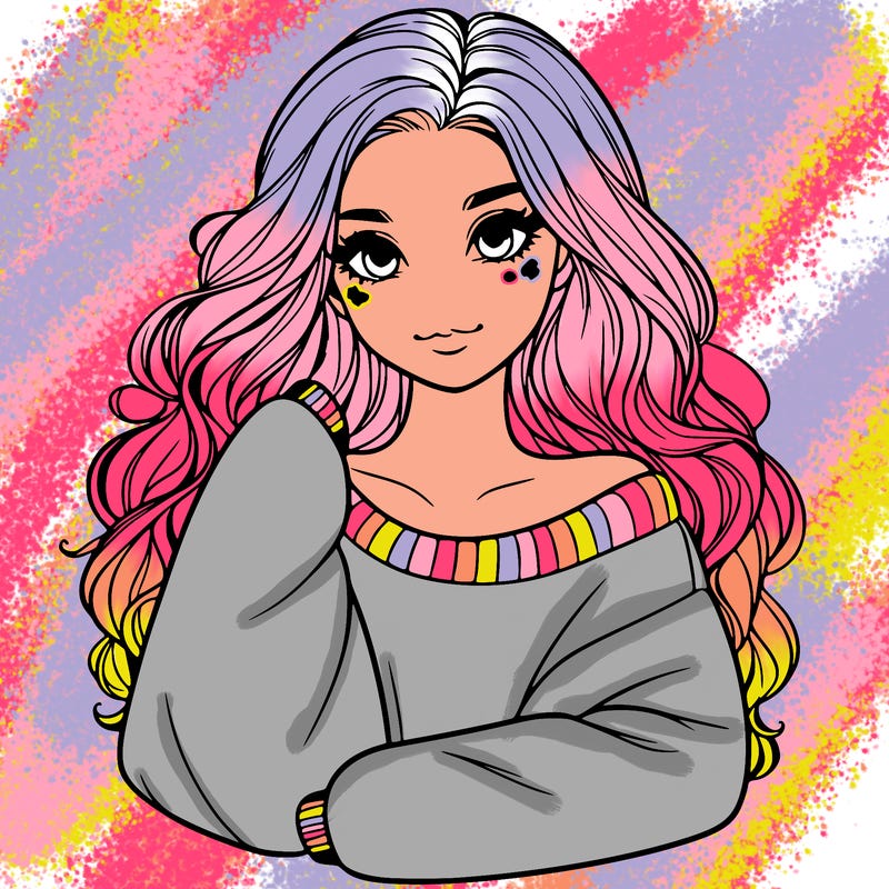 a beautiful girl in a big sweatshirt