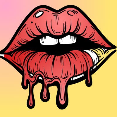 lips that look realistic and drip