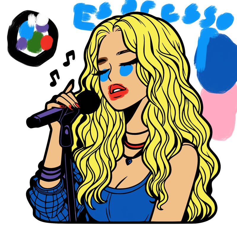 realistic female singer