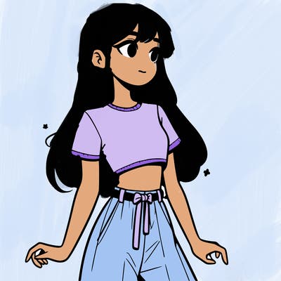 girl in a cute crop top