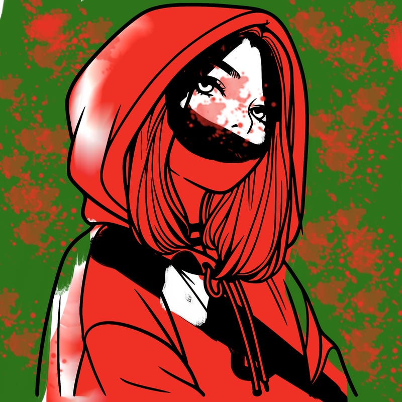 a realistic girl in a hoodie