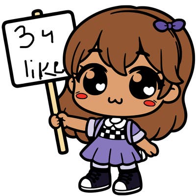 cute girl holding a sighn