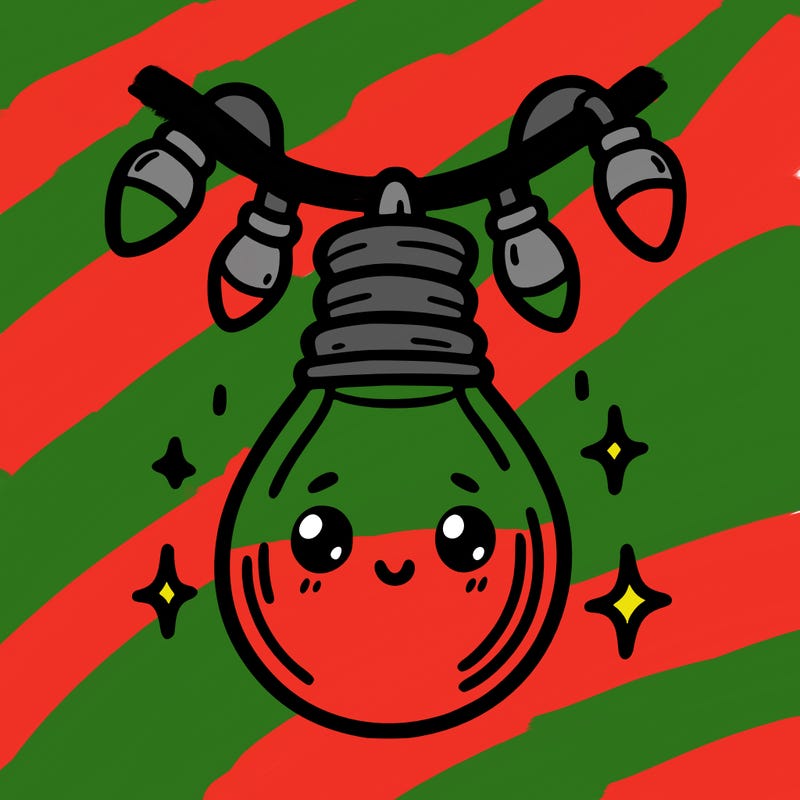 small bulb of a garland