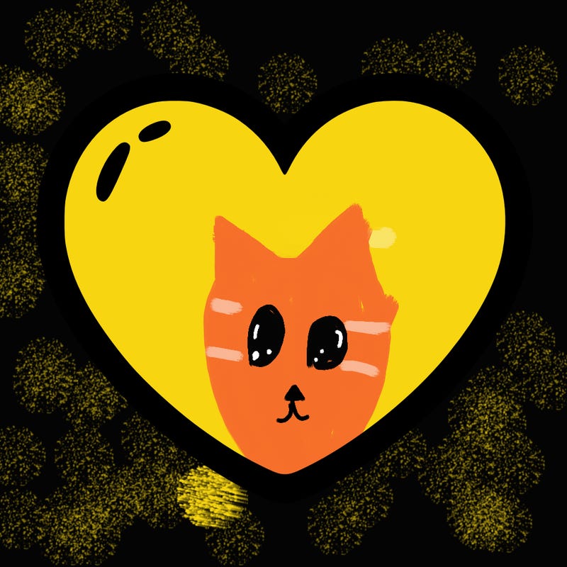a blank heart