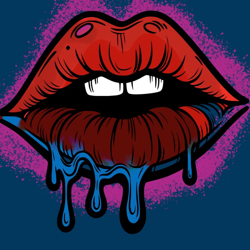 lips that look realistic and drip