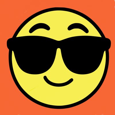 emoji with sunglasses