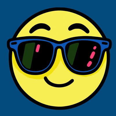emoji with sunglasses