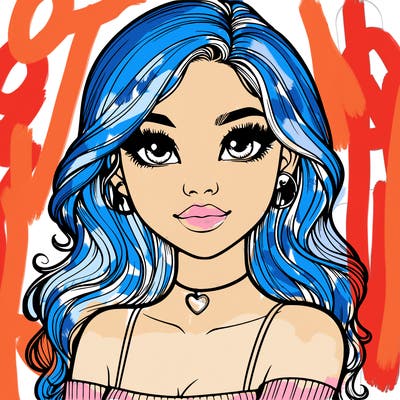 realistic pretty girl