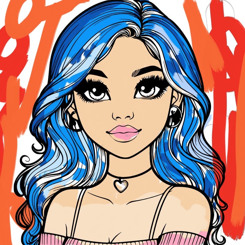 realistic pretty girl