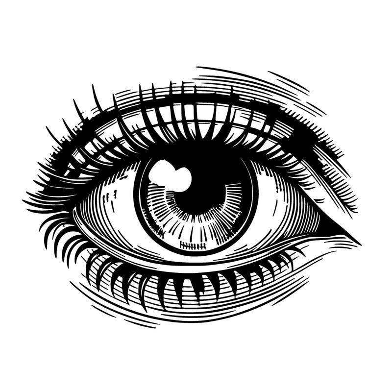 very detailed eye