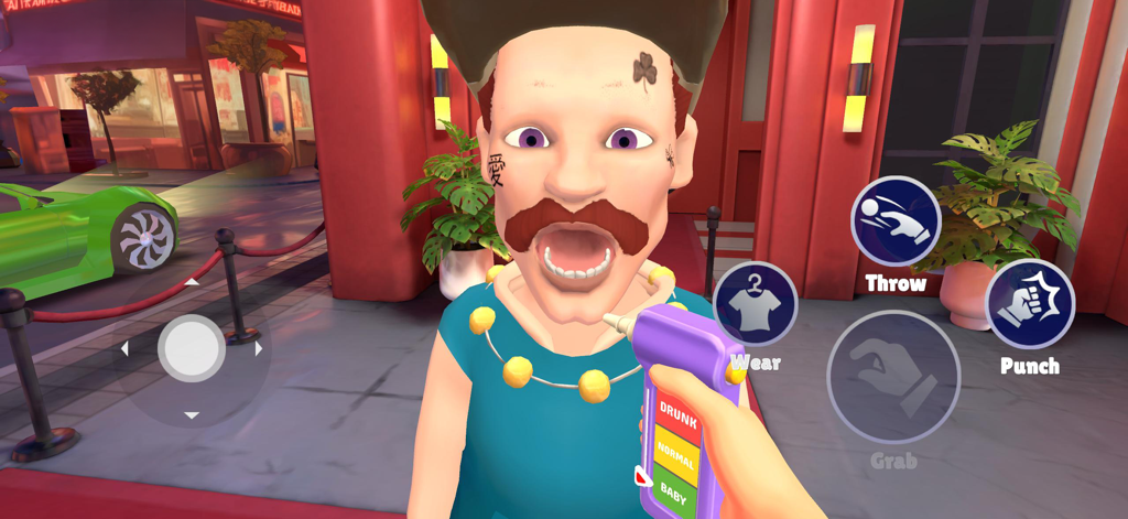 I Am Security - Un videur utilise un scanner numérique sur un client dans le jeu mobile I Am Security.