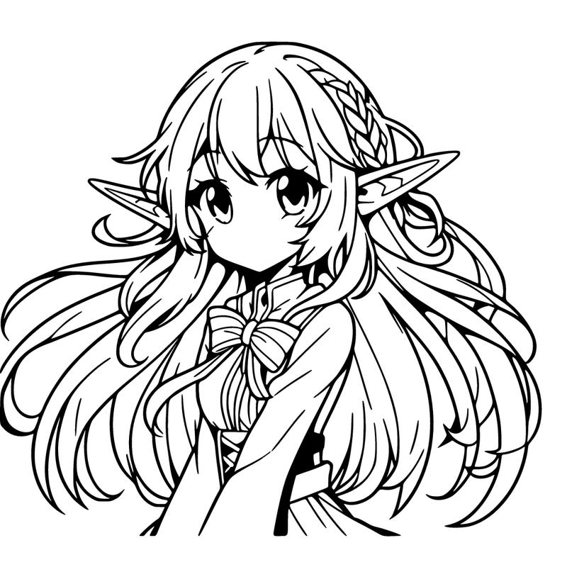 anime elf girl