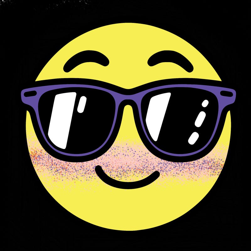 emoji with sunglasses
