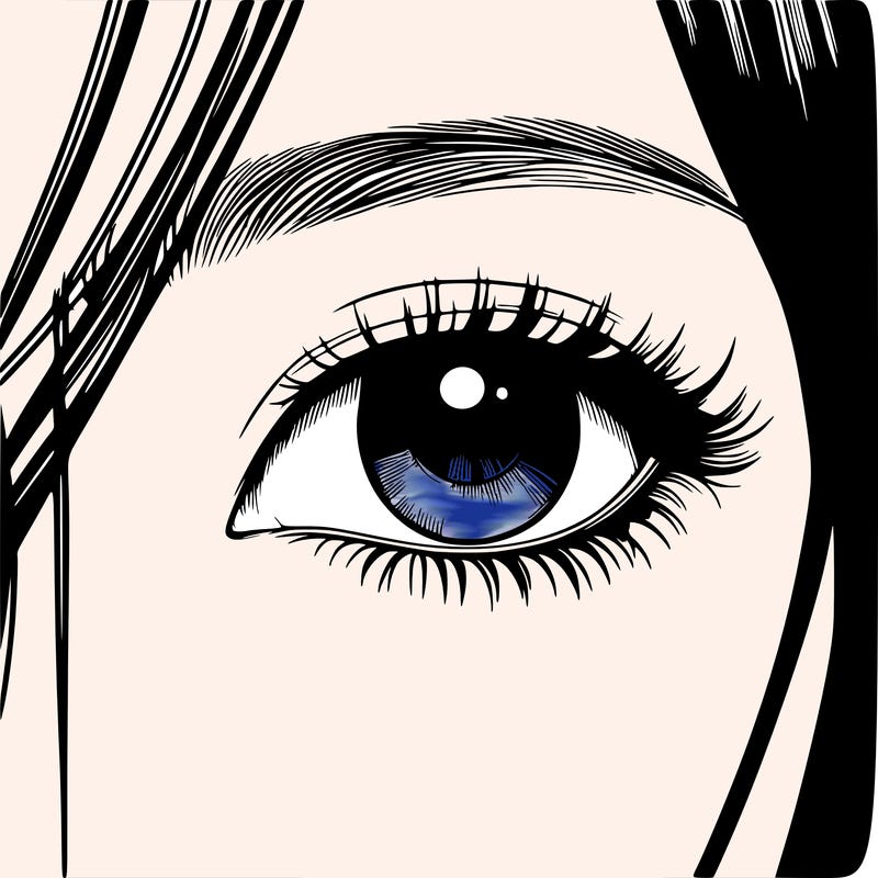 realistic korean girl eye