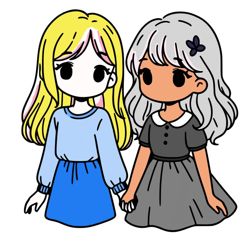 a girl and her girlfriend holding hands