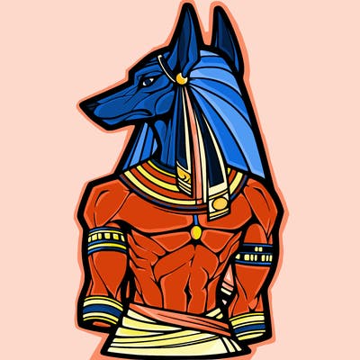 anubis in human form