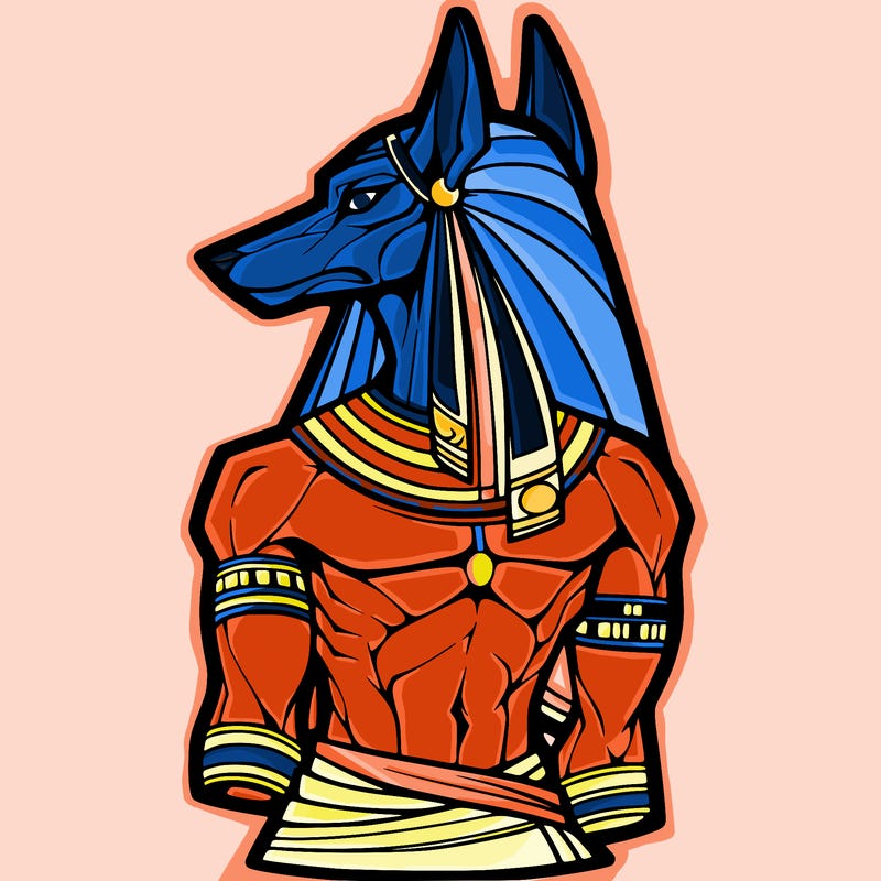 anubis in human form