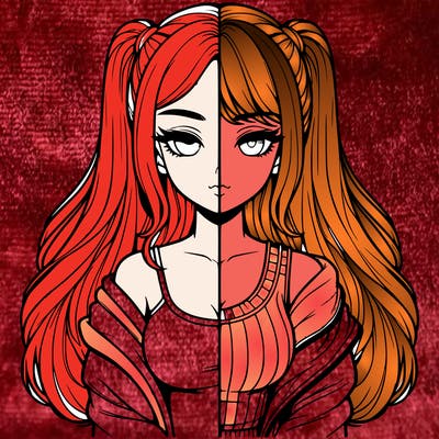 realistic girl split