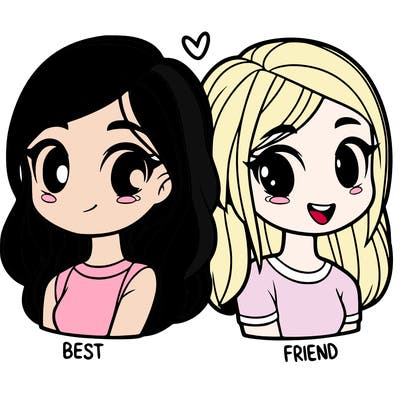 2 girl bff