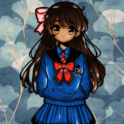 preppy anime girl