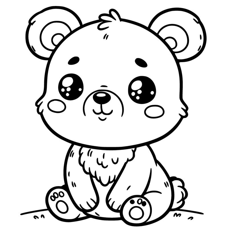 one cute baby bear